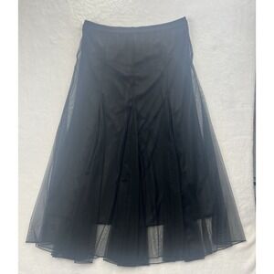 Lucky & Coco Maxi Skirt Women Medium‎ Black Pull On Lined